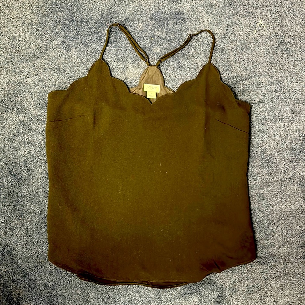 J Crew Factory scalloped cami size 10 NWOT